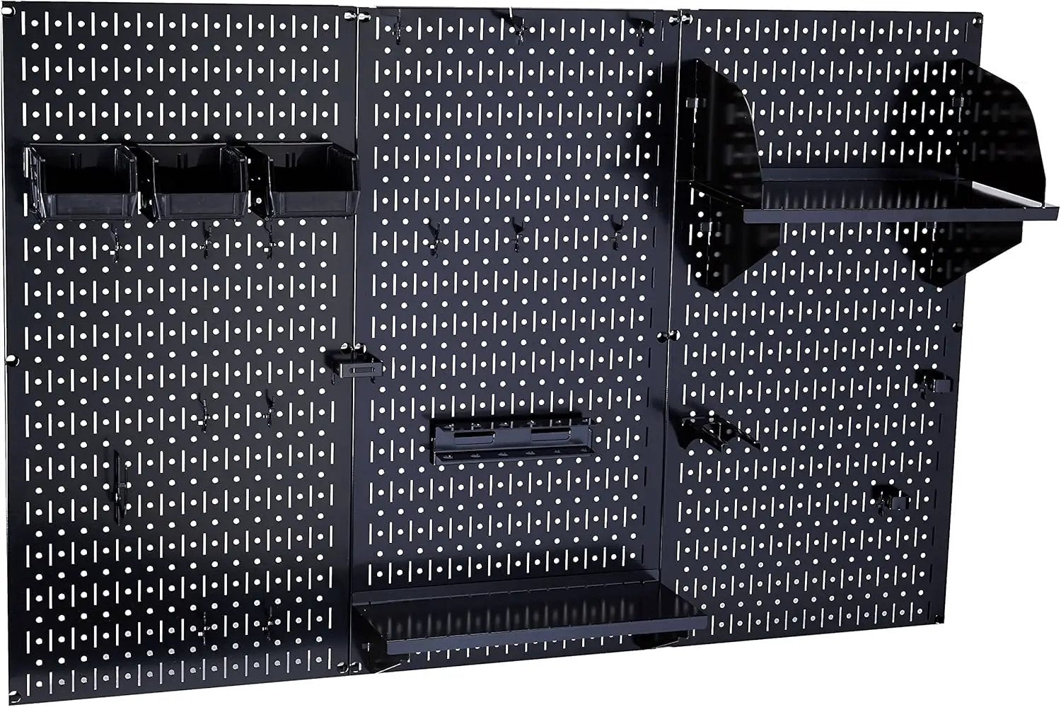 Pegboard Organizer Wall Control Metal Pegboard Tool Storage Kit with Accessories by GreenHaven Gardens