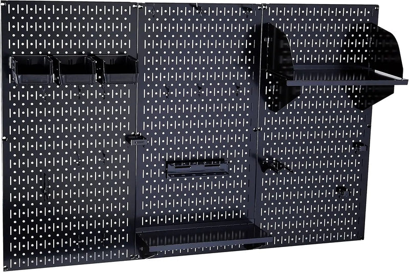 Pegboard Organizer Wall Control Metal Pegboard Tool Storage Kit with Accessories by GreenHaven Gardens