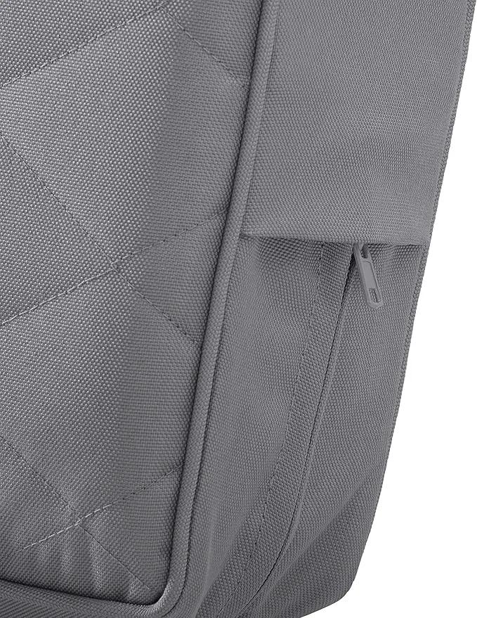 Classic Accessories Montlake FadeSafe Water-Resistant 25 x 22 x 4 Inch Wide Back Patio Quilted Lounge Cushion, Grey by GreenHaven Gardens