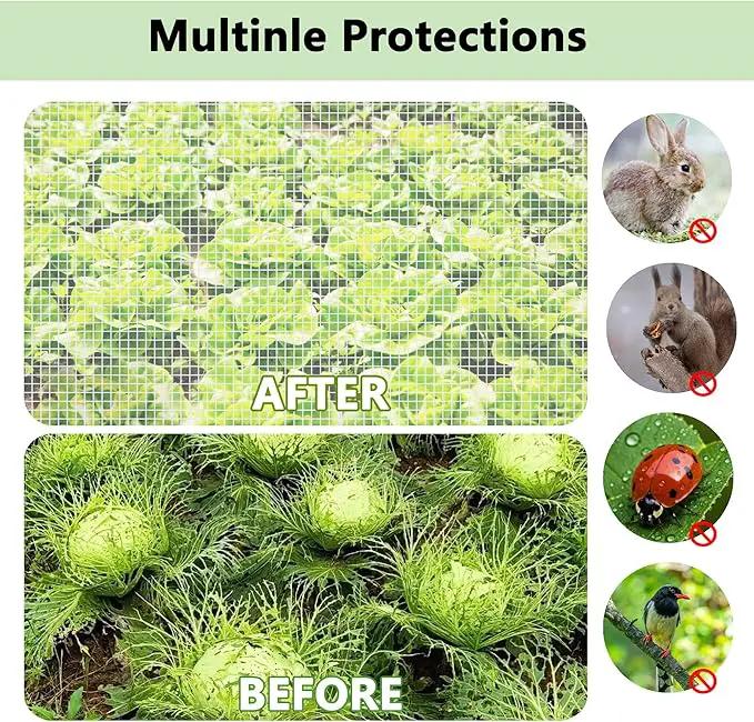 45"*22"*16"Garden Plant Covers with Two Air Hole and Breathable Mesh for Raised Beds, Accelerator Plants Cover, Mini Greenhouse Cover, Frost Cover for Plant Vegetable Seedling Protector 1PCS by GreenHaven Gardens