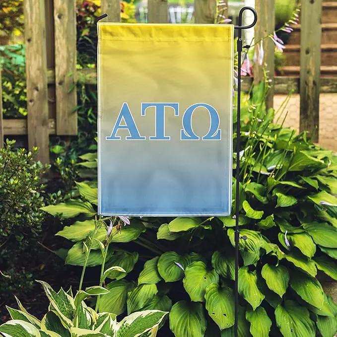 Alpha Tau Omega Licensed Flag Garden Flag Banner Yard Decor Outdoor Decoration (Alpha Tau Omega #1) by GreenHaven Gardens