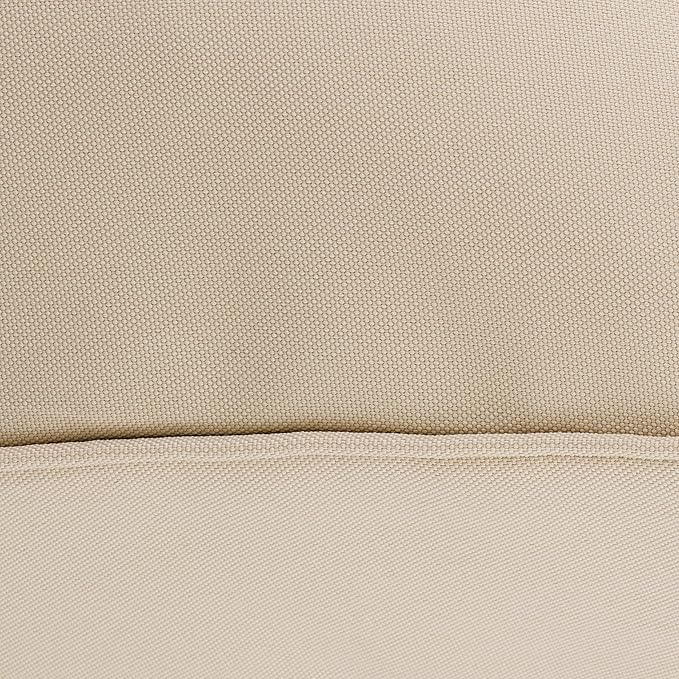 Classic Accessories Montlake Water-Resistant 19 x 20 x 4 Inch Patio Lounge Back Cushion, Antique Beige, Outdoor Loveseat Cushions by GreenHaven Gardens