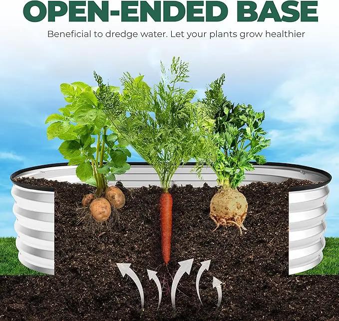 Utopia Home Galvanized Raised Garden Bed, 4 by 2 feet Lightweight Planter Boxes Outdoor with Easy Assembly, Large Garden Bed for Vegetables, Fruits, Flowers, Silver, Pack of 2 by GreenHaven Gardens
