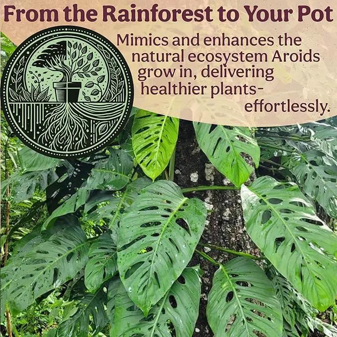 Craft Aroid Potting Mix- Elite Alocasia, Philodendron, Monstera Soil Mix, Chunky, Well Draining Potting Soil for Indoor Plants, All Tropical Plants & Houseplants, Synthetic & Peat Free 1QT by GreenHaven Gardens