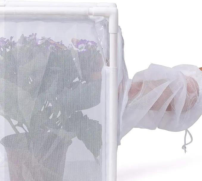 RESTCLOUD Monarch Butterfly Habitat Cage, Outdoor Insect Mesh Cage Terrarium 16" x 12" x 16" by GreenHaven Gardens