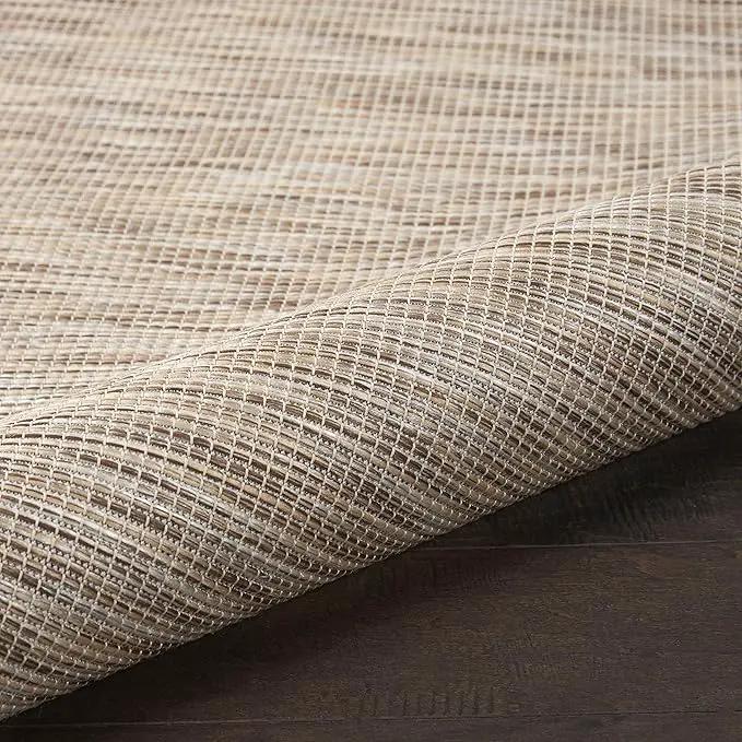 Nourison Positano Indoor-Outdoor Beige 8' x 10' Area Rug, Easy Cleaning, Non Shedding, Bed Room, Living Room, Dining Room, Backyard, Deck, Patio (8x10) by GreenHaven Gardens