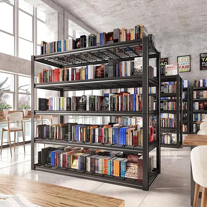 REIBII 48.2''W Garage Shelving Heavy Duty Metal Shelving 3000LBS Storage Shelves Adjustable Metal Shelves Industrial Garage Shelf for Warehouse Basement, 4 Pack by GreenHaven Gardens
