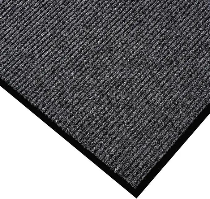 fani Heavy Duty Large Outdoor Indoor Entrance Black Doormat Waterproof Low Profile Entrance Rug Front Door Mat Patio Anti-Skid Rubber Back, 23x72 inch (Gray) by GreenHaven Gardens