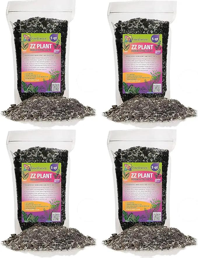 Premium ZZ Plant Supreme Potting Mix - Enhanced Soil Health & Efficient Toxin Absorption for Plant Safety - 20 QUARTS by GreenHaven Gardens
