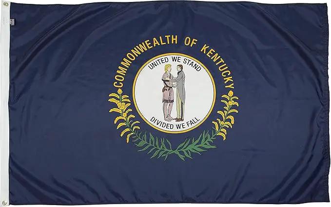FlagSource Kentucky Nylon State Flag, Made in the USA, 3x5' by GreenHaven Gardens