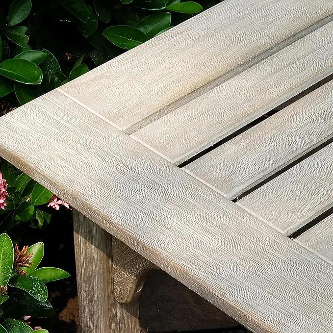 Cambridge Casual Teak Auburn Outdoor Console Table, Solid Indonesian Teak Wood in Weathered Gray Finish, Stylish and Durable Patio Accent or Plant Table for Porch, Deck, Garden, or Outdoor Entryway by GreenHaven Gardens