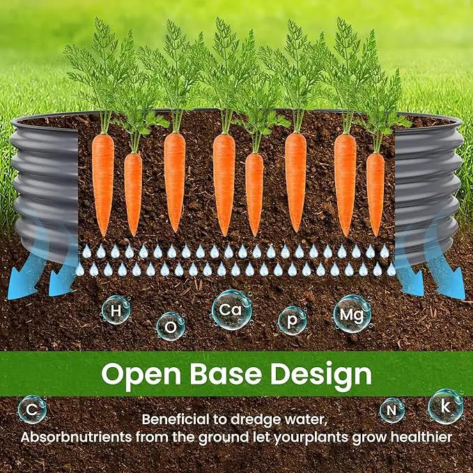 Raised Garden Bed 5x2x1.4 Ft Planter Box for Outdoor - Zinc-Aluminum-Magnesium Stainless Steel Durable Metal Garden Beds Kit for Vegetables, Flowers, Herbs and Succulents, Deep Grey by GreenHaven Gardens