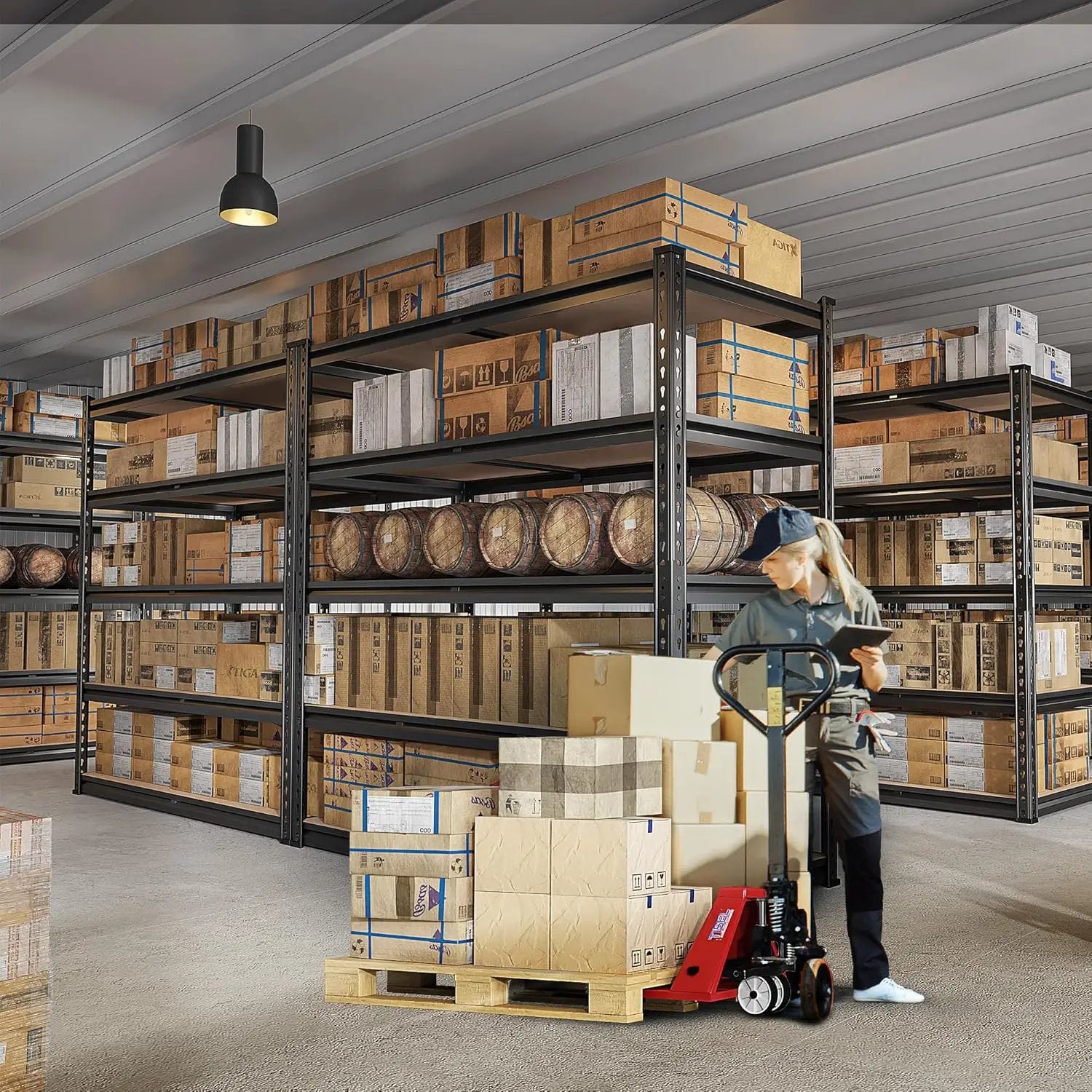 REIBII 2500LBS Garage Shelving 72''H Storage Shelves 40" W Metal Shelving 5 Tier Metal Shelves Adjustable Pantry Shelf for Closet Pantry Basement Kitchen Warehouse 72" H x 40" W x 20" D by GreenHaven Gardens