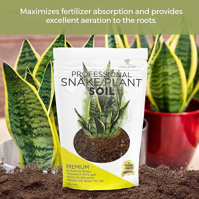 Professional Snake Plant Soil | Large 2.2 Quarts Ready to Use for Snake Plants | Peat Moss, Coco Coir, Perlite, Dolomite | Made in USA by GreenHaven Gardens