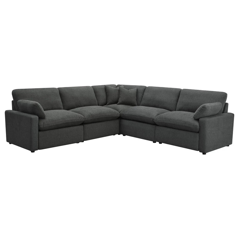 Collins 5-piece Modular Power Reclining Sectional Dark Grey by Unique Piece Furniture