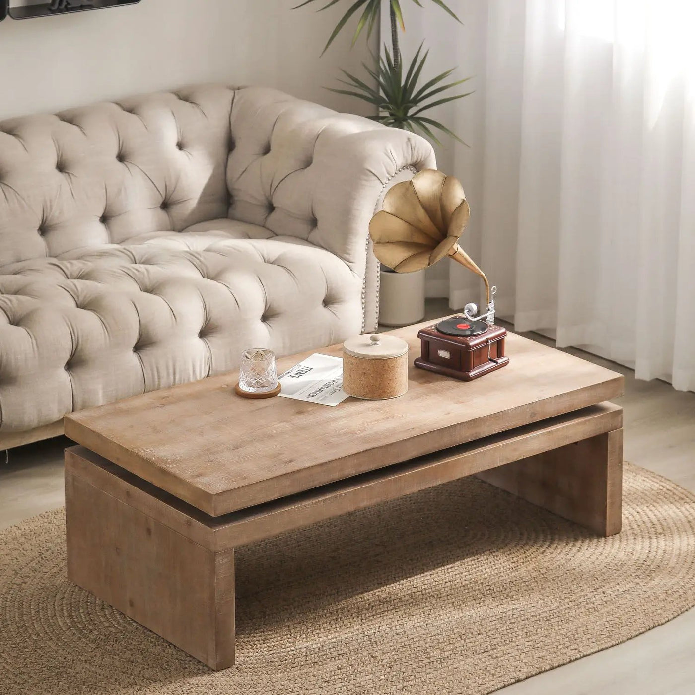 Rectangular Center Table For Living Room by HouseOfZazla