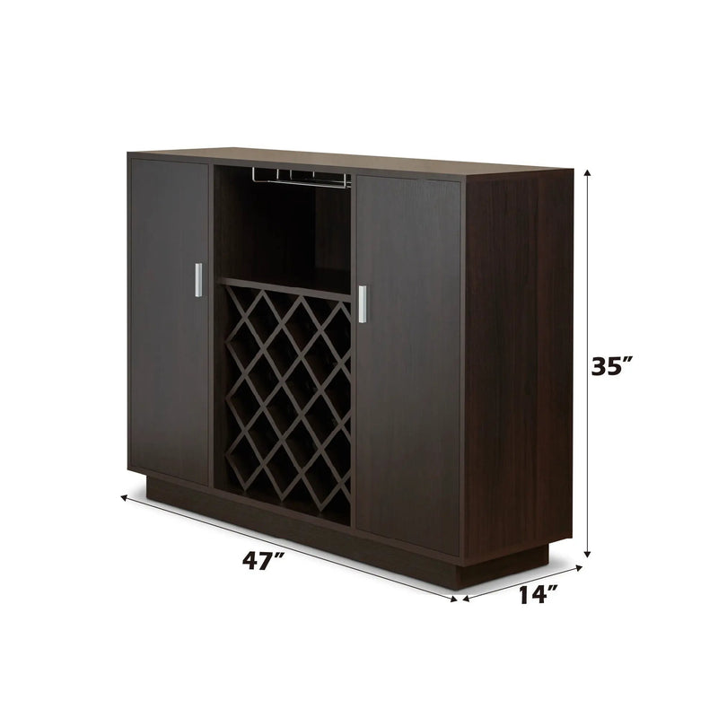 Hazen - Wine Cabinet - Espresso by Unique Piece Furniture