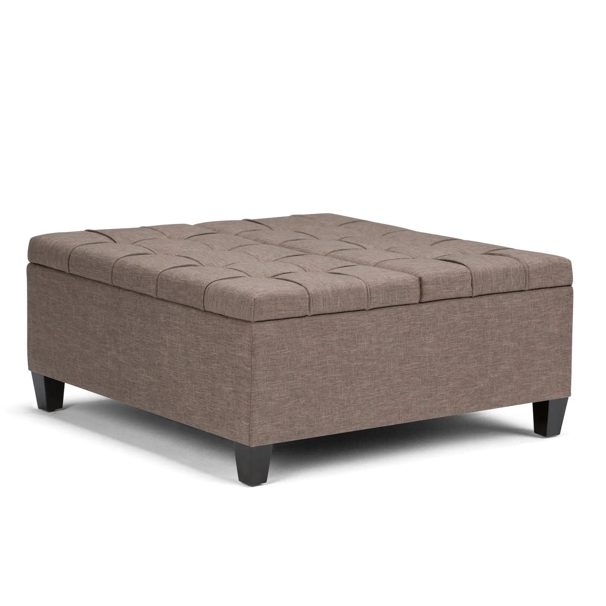 Harrison - Upholstered Coffee Table Storage Ottoman by HouseOfZazla