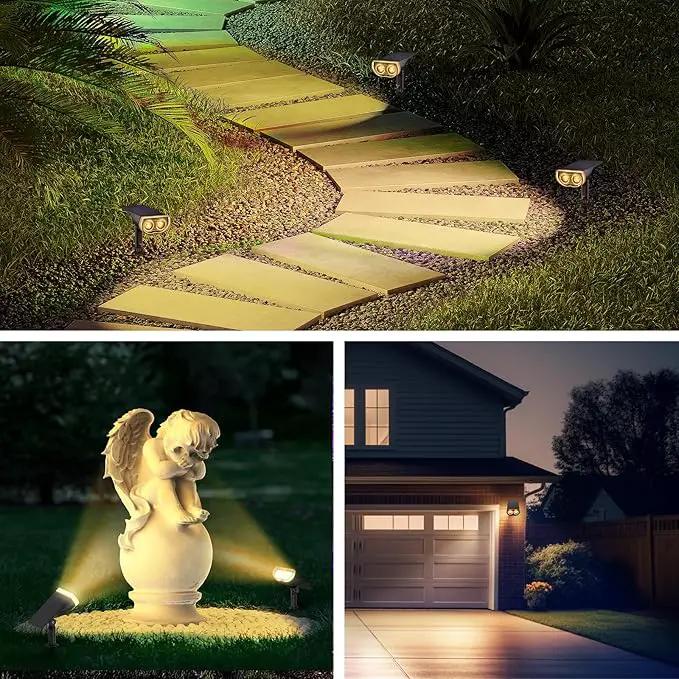 Consciot Solar Spotlights Outdoor, IP67 Waterproof 2-in-1 Solar Spot Lights, Durable Christmas Decorations Lights for Garden Yard Pathway Driveway Porch Walkway, Auto On/Off, 6 Pack(Warm White) by GreenHaven Gardens