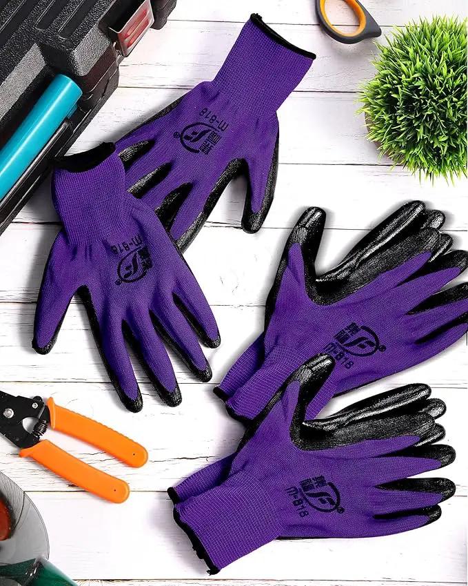 Nuogo 24 Pairs Gardening Gloves for Men Women Rubber Coated Landscaping Work Gloves Safety Work Construction by GreenHaven Gardens