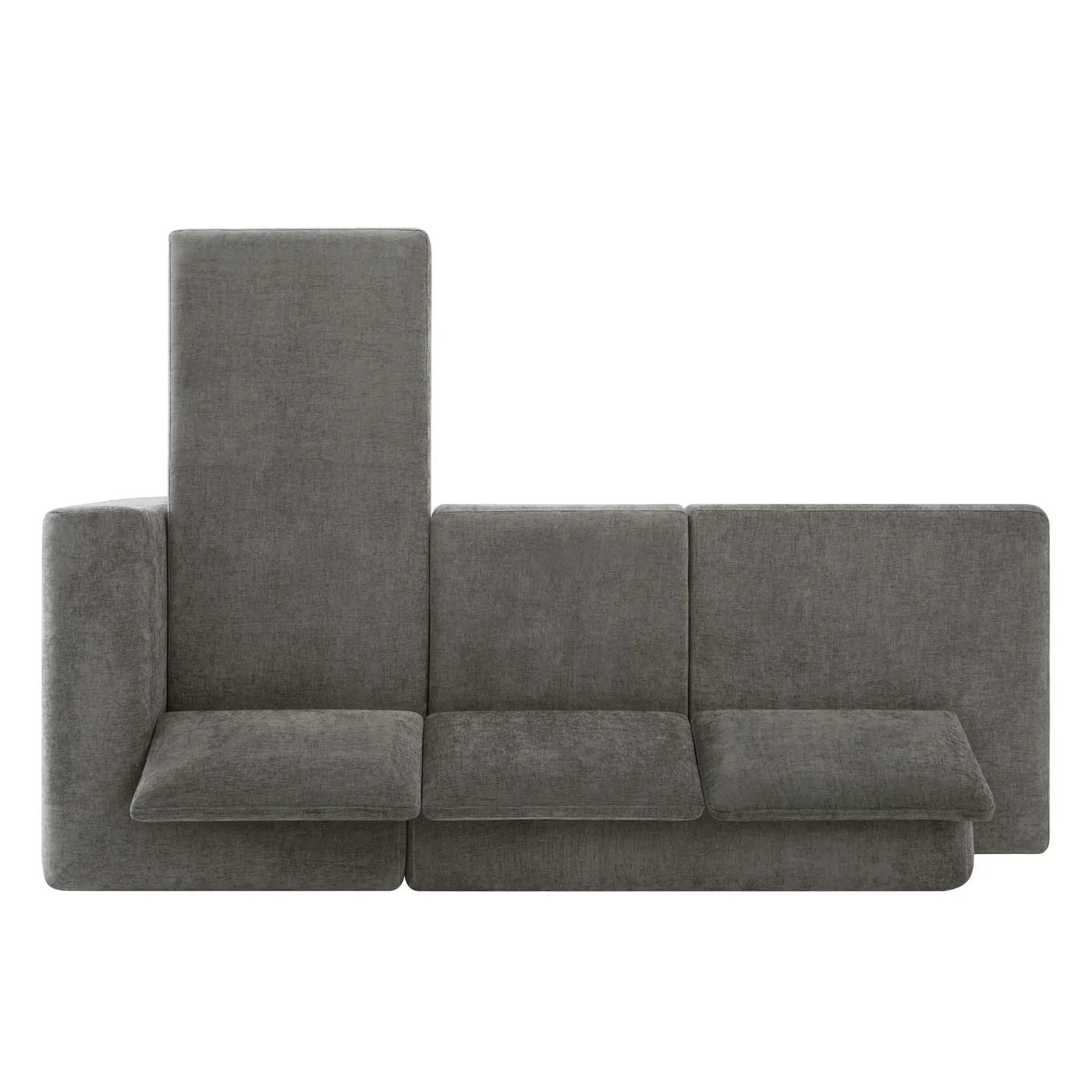 L-Shaped Modular Sofa With Double Layer Cushion by HouseOfZazla