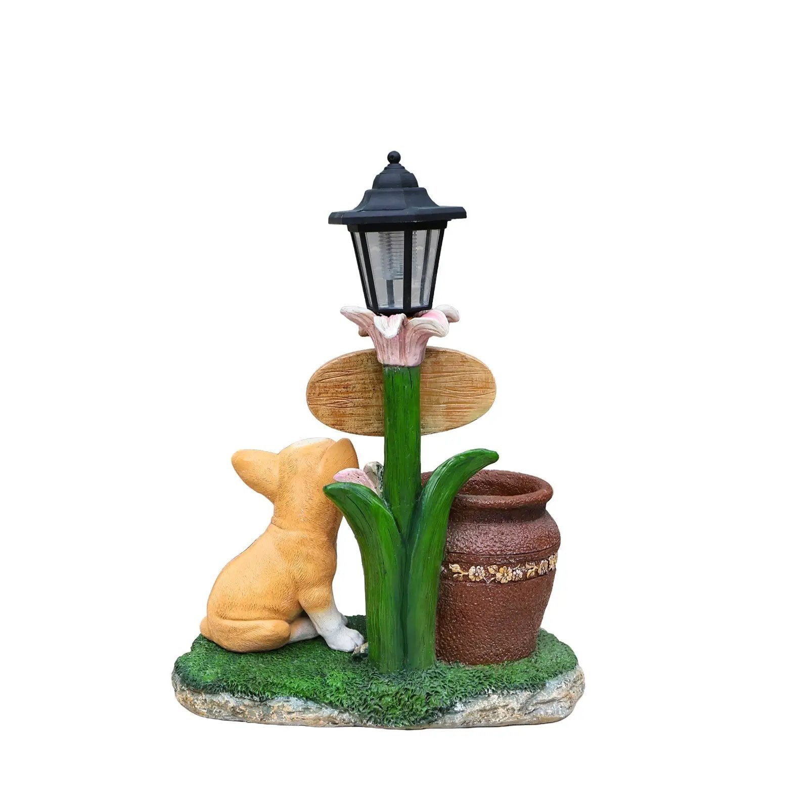 Sitting Corgi Dog Planter Outdoor Decor by HouseOfZazla