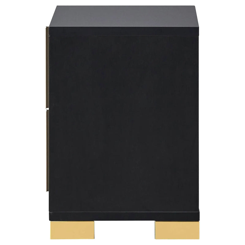Marceline 2-drawer Nightstand Black by Unique Piece Furniture