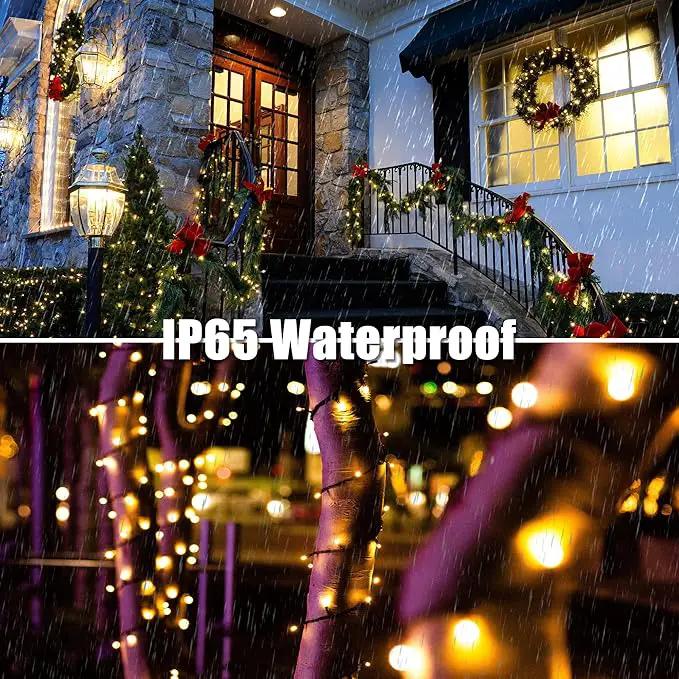 100 LED Christmas String Lights, 39FT Indoor Christmas Lights Plug-in with 8 Modes & Timer & Memory Function, Waterproof Christmas Lights Outdoor for Holiday Party Christmas Tree Decor by GreenHaven Gardens