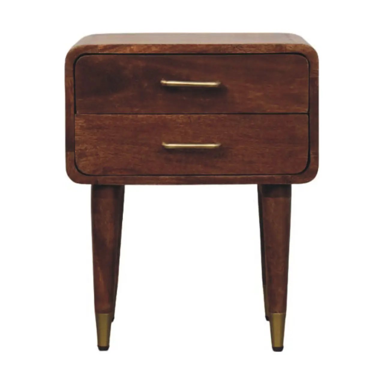 Solid Wood Astor 2-Drawer Nightstand by HouseOfZazla