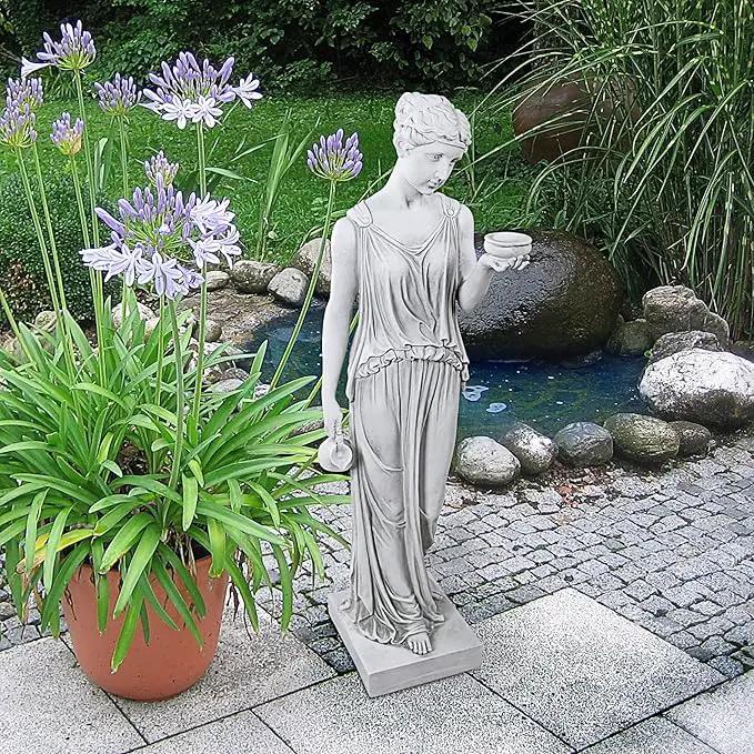 Design Toscano KY71304 Hebe of Youth Garden Statue, Large, Antique Stone by GreenHaven Gardens