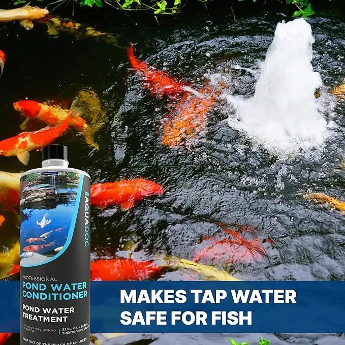 Fish Pond Water Conditioner - Convert tap Water to Fish-Friendly Pond Water - AquaDoc Pond Supplies by GreenHaven Gardens