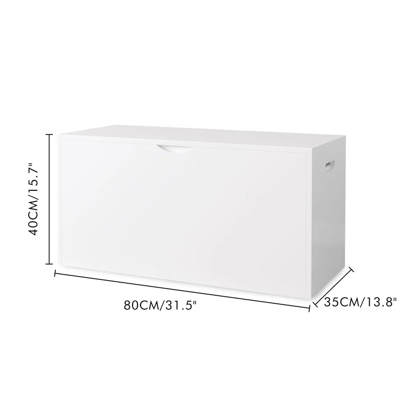 Toy Storage Organizer With Rolling Drawer, Chest With Wheels, Large Pull Out Bin For Nursery - White by HouseOfZazla