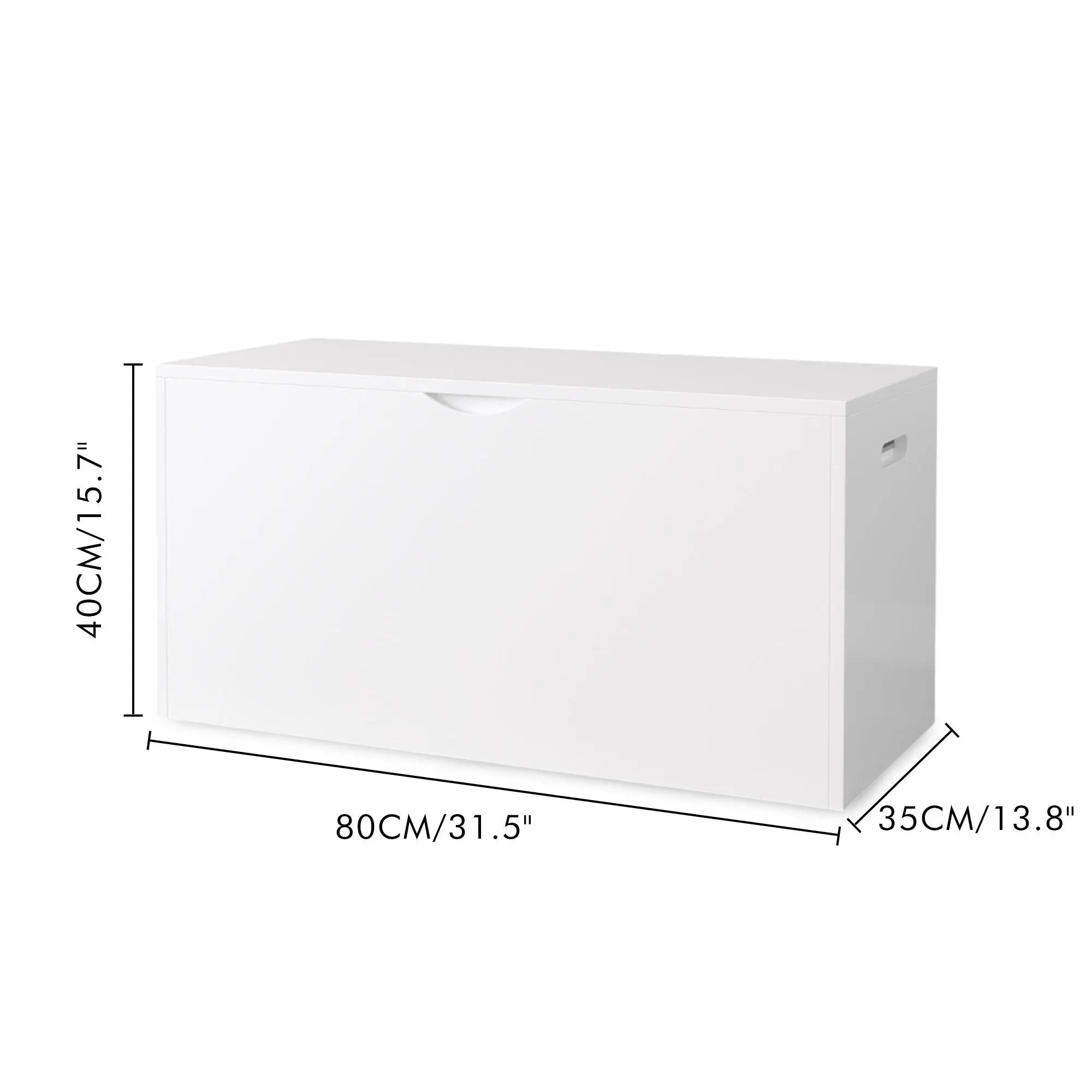 Toy Storage Organizer With Rolling Drawer, Chest With Wheels, Large Pull Out Bin For Nursery - White by Unique Piece Furniture