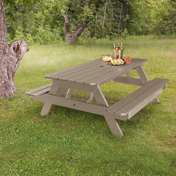 highwood Hometown Picnic Table, 6 Foot, Woodland Brown by GreenHaven Gardens