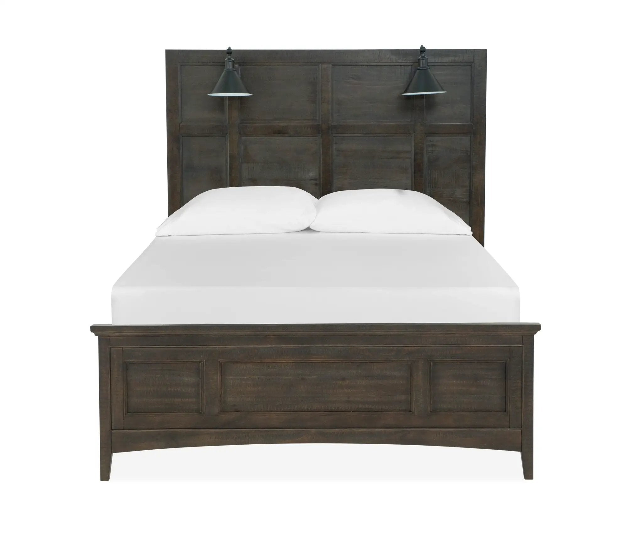 Westley Falls - Complete Lamp Panel Bed With Regular Rails by Unique Piece Furniture
