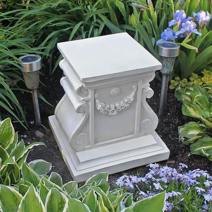 Design Toscano NG314105 Statuary Garden Base Riser, Medium, Classic Plinth by GreenHaven Gardens