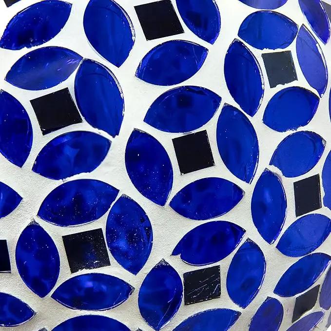 Sunnydaze 6-Inch Glass Mosaic Hanging Bird Feeder for Outdoors - Fly-Through Wild Bird Feeder - Lavender Mosaic by GreenHaven Gardens