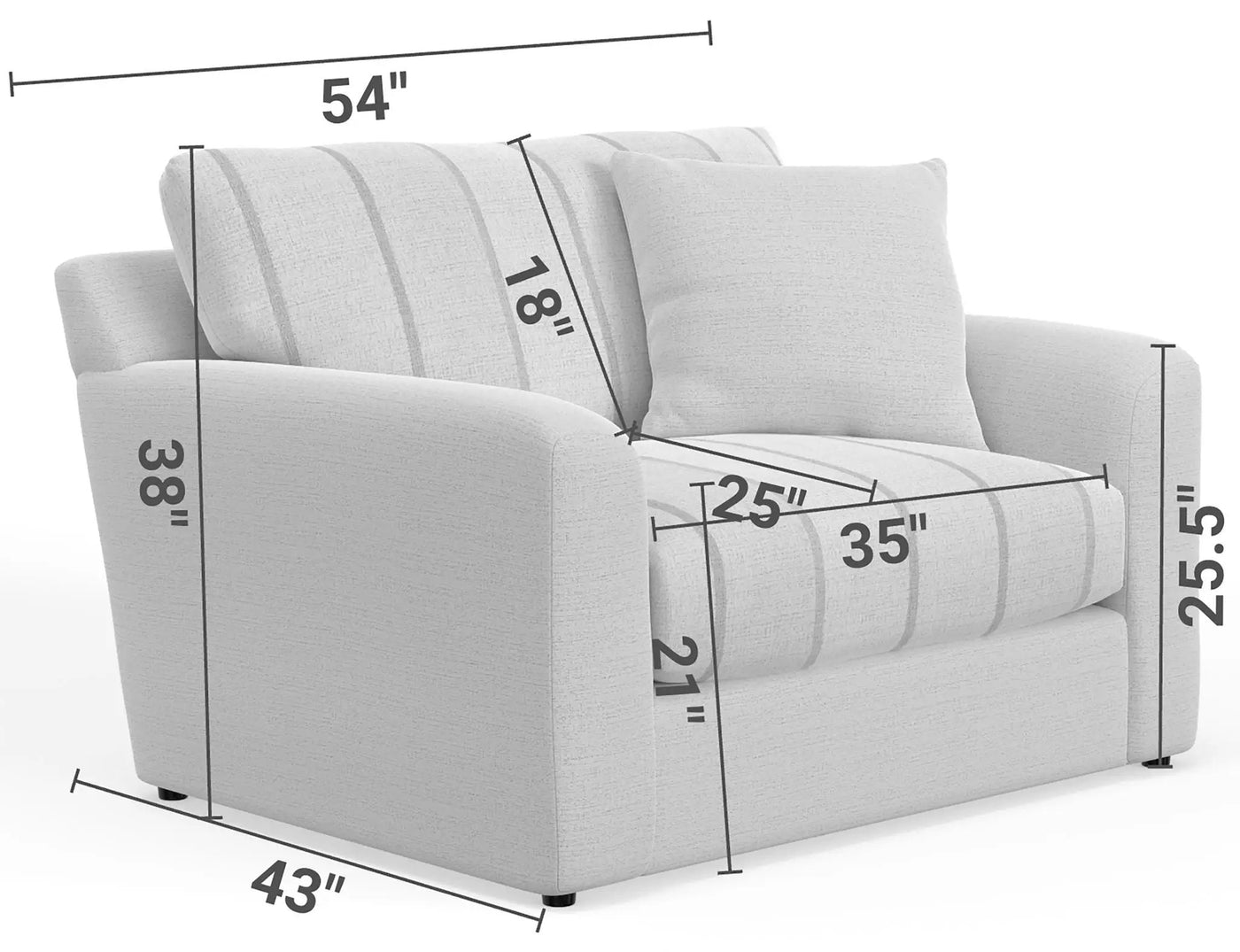 Lindsey - Chair & 1/2 by Unique Piece Furniture