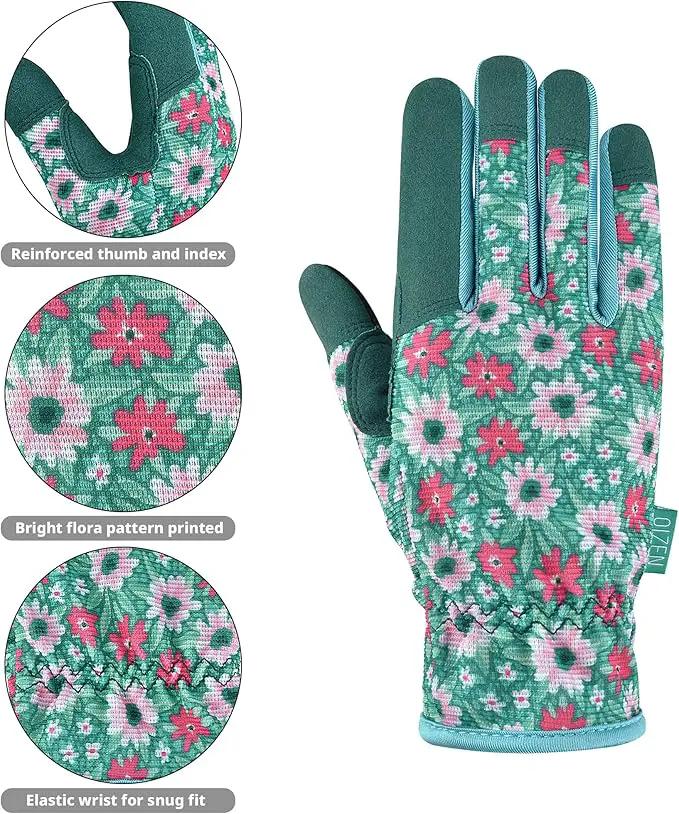 Gardening Gloves for Women and Men, Garden Gloves with Touch Screen, Thorn Proof Puncture Resistant Working Gloves, Gardening Gifts for Women, Size Medium by GreenHaven Gardens