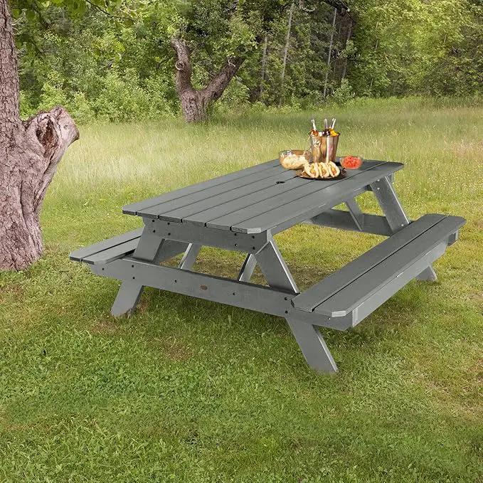 highwood Hometown Picnic Table, 6 Foot, Eucalyptus by GreenHaven Gardens