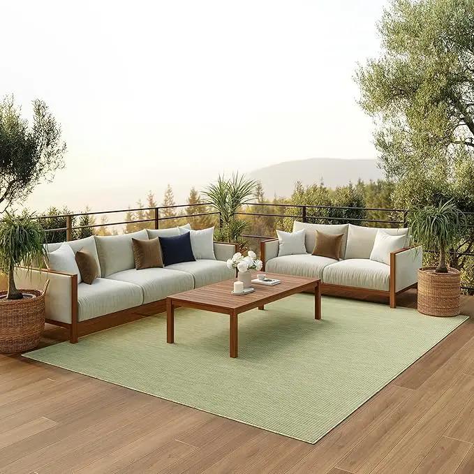 Nourison Home Home Positano 7' x 10' Fabric Green Area Rug by GreenHaven Gardens