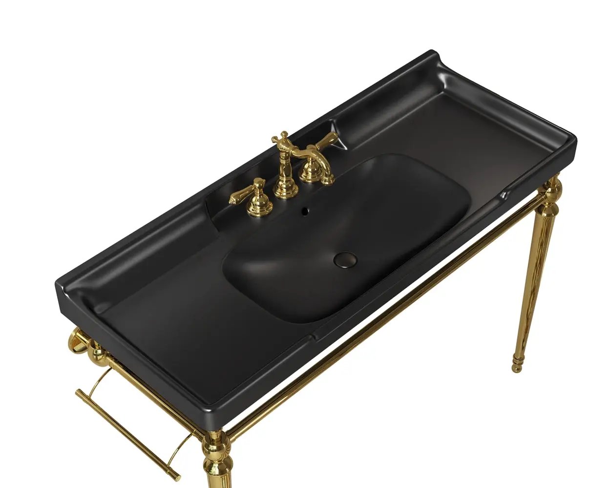 VICI 48" Bathroom Ceramic Basin with 3 Pre-Drilled Holes by HouseOfZazla
