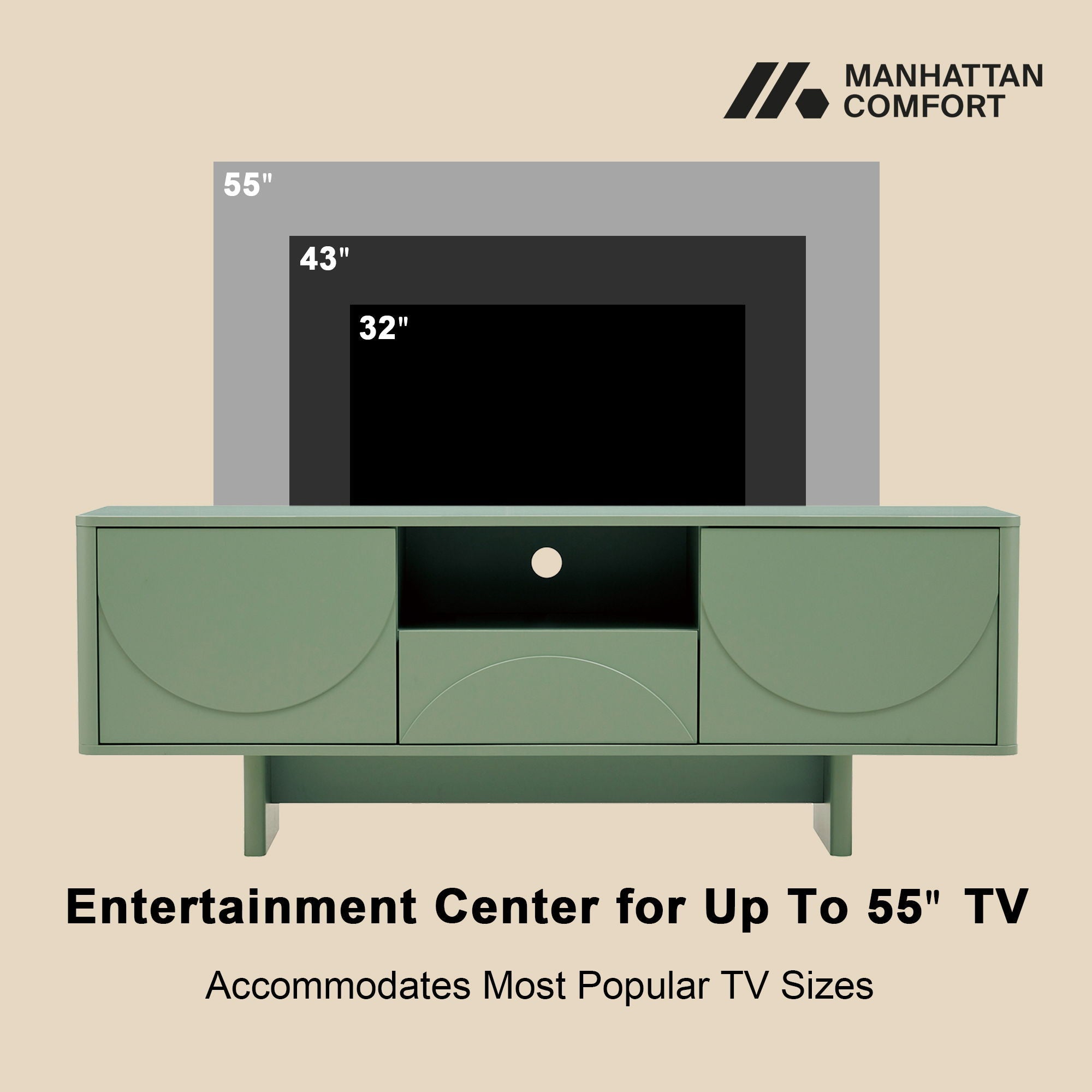 Ella - TV Stand With Adjustable Shelves by HouseOfZazla
