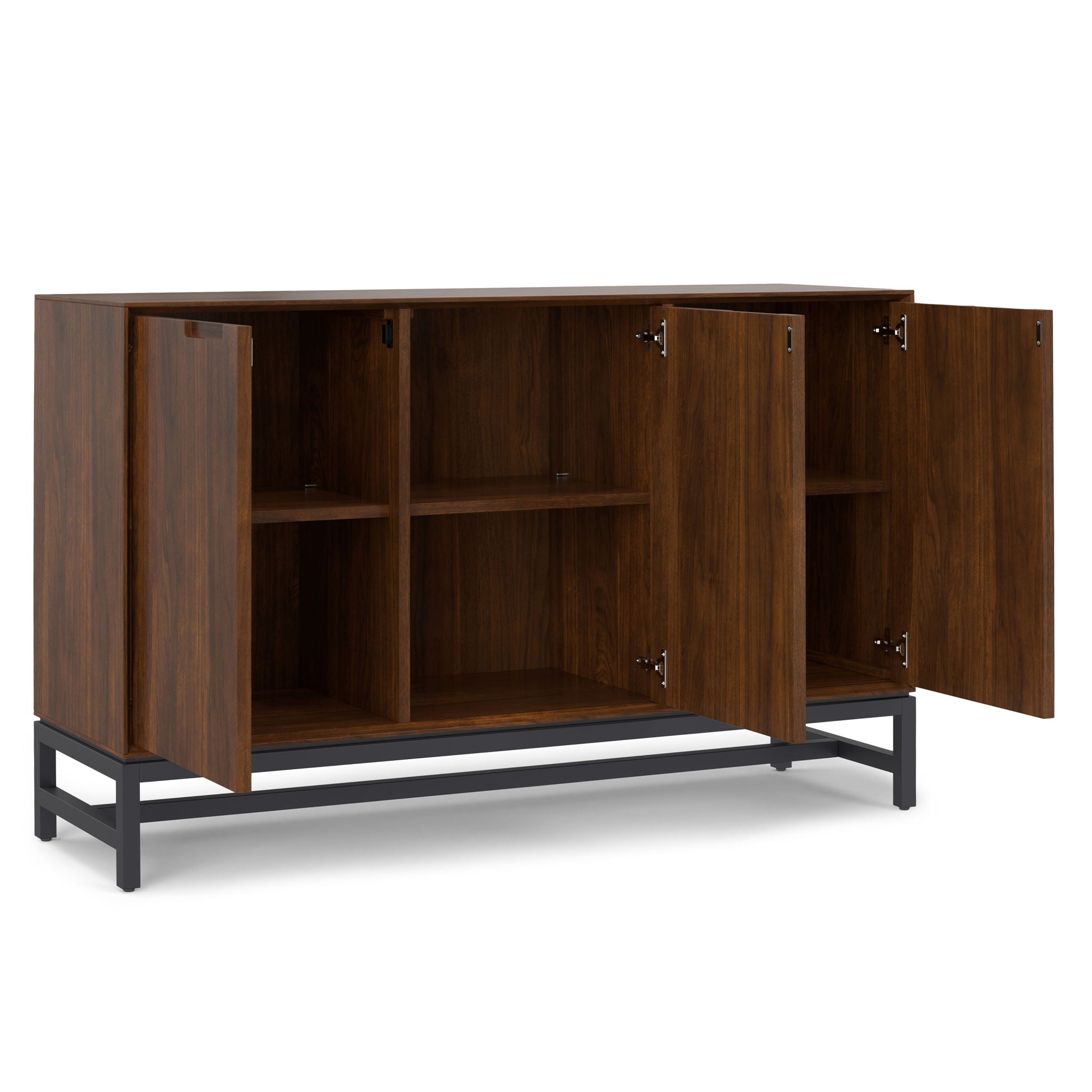 Banting - 3 Door Sideboard Buffet With Adjustable Shelves - Natural Walnut by HouseOfZazla