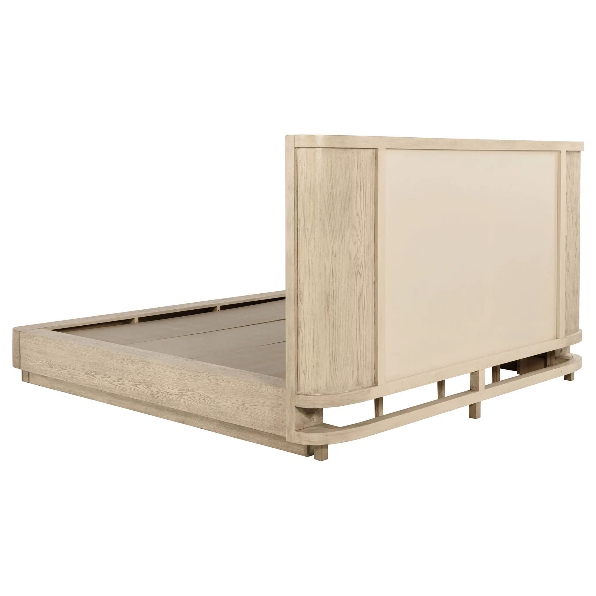 Kailani 52-inch Queen Wingback Bed Beige Oak by Unique Piece Furniture