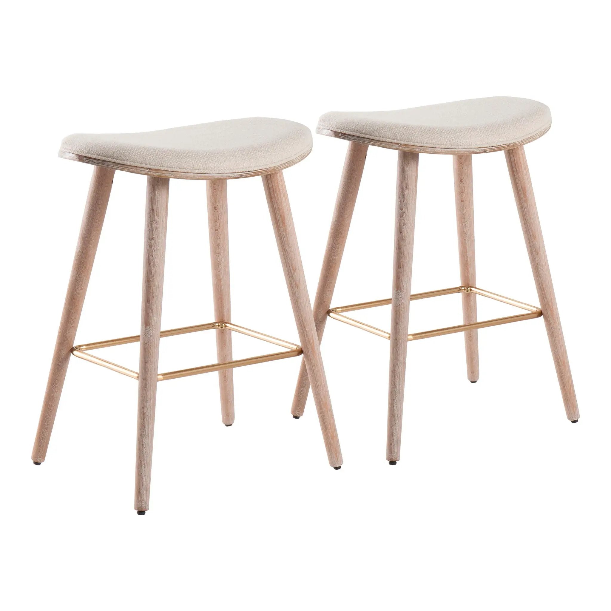 Saddle - Contemporary Counter Stool (Set of 2) by Unique Piece Furniture