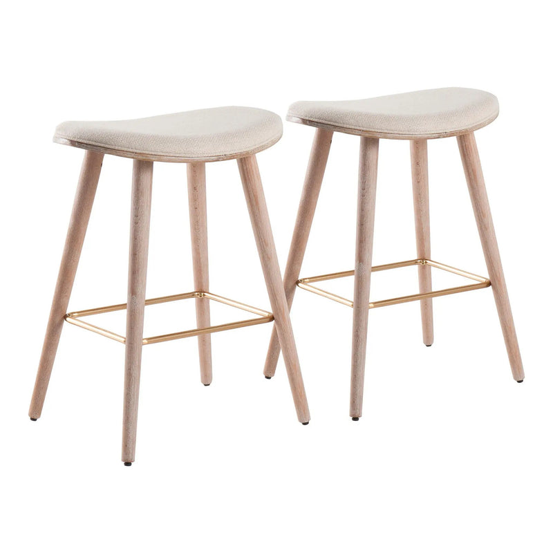 Saddle - Contemporary Counter Stool (Set of 2) by Unique Piece Furniture