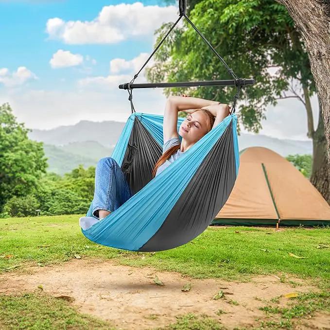Sorbus Hanging Hammock Chair - Tree Pod Sensory Swing - Outdoor Camping Cacoon Chair - Collapsible and Lightweight Swings - Swinging Rocker Chairs for Camp, Travel, Hiking, Tent, Porch (500 lb Max) by GreenHaven Gardens
