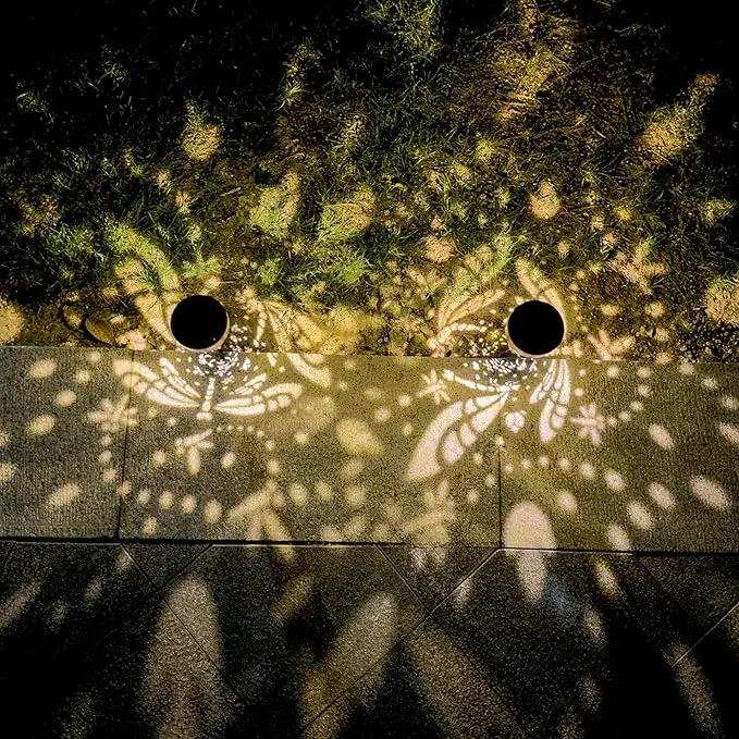 2-Pack Dragonfly Outdoor Solar Pathway Lights, Metal Garden Path Decorations, Waterproof Landscape Lighting for Yard, Lawn, Walkway – Gifts for Women, Mom, Grandma by GreenHaven Gardens
