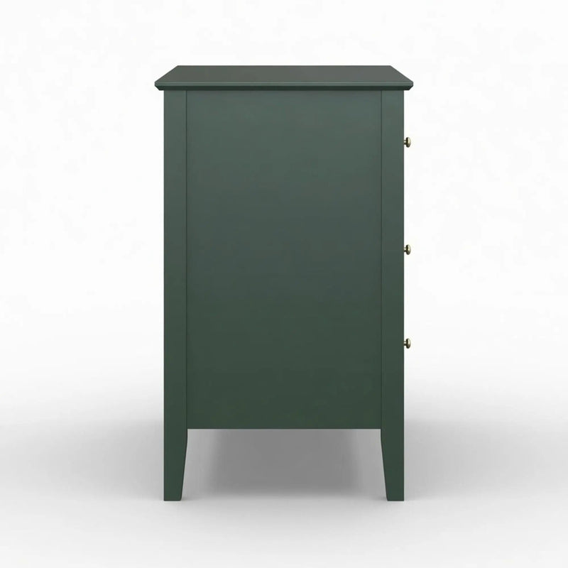 Fluted 3 Drawer Nightstand With Soft Close Slides by HouseOfZazla